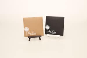 CD Envelope with white branding